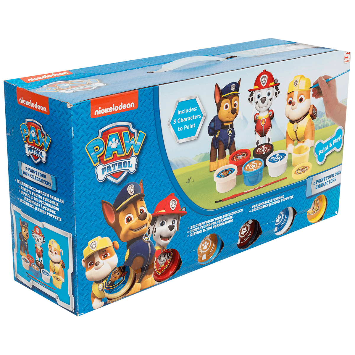 PAW PATROL PAINT YOUR OWN FIGURES CHARACTERS 3D PAINTING ART DIY TOY SET