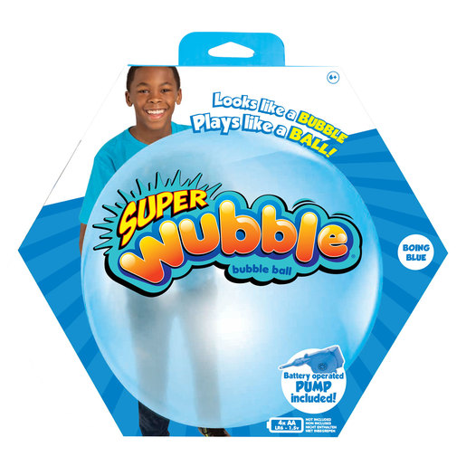 Super Wubble Blue Bubble Ball with Pump