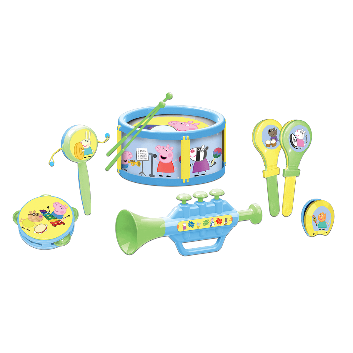 New Peppa Pigs Big Musical Band Set KIds Toy Orchestra Create & Play 