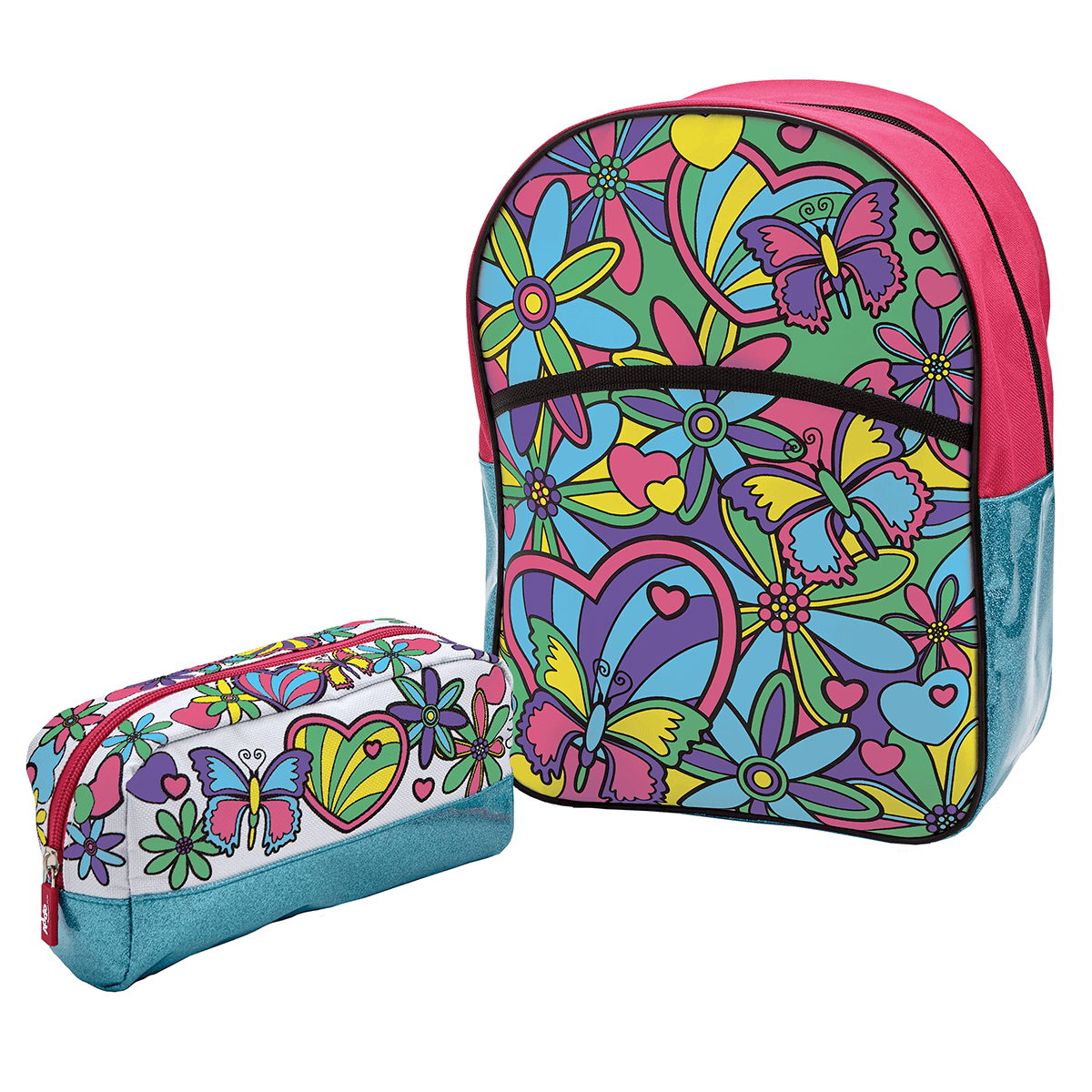 Out To Impress Colour Your Own Backpack Pencil Case