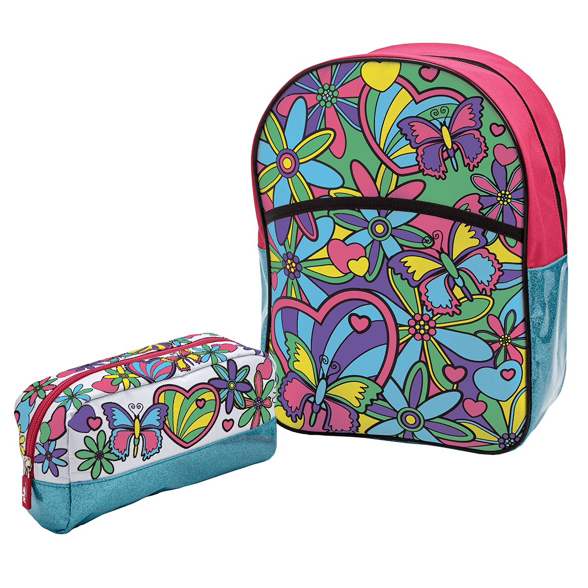 Out To Impress Colour Your Own Backpack Pencil Case The
