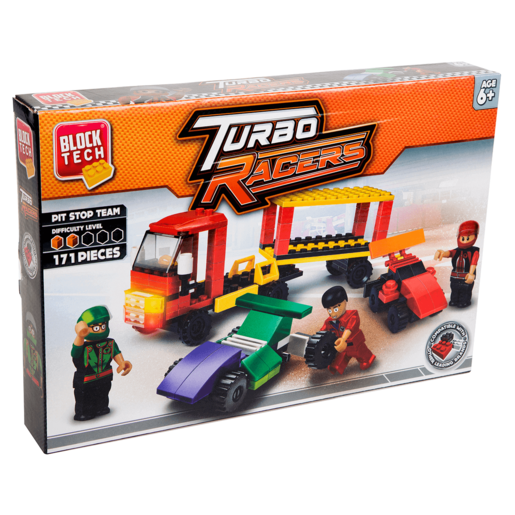 Block Tech Turbo Racers Building Set – 171pc | The Entertainer