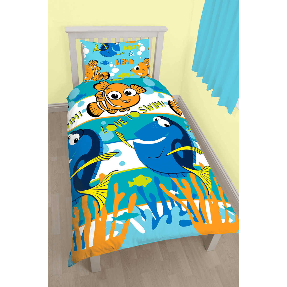 Finding Nemo Dory Single Duvet Set Love To Swim The Entertainer