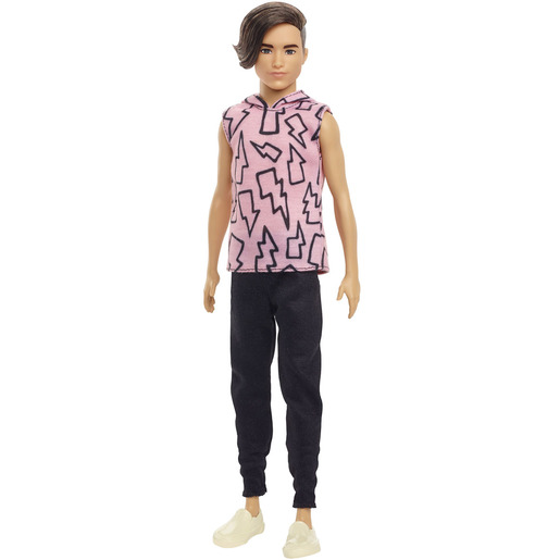 Barbie Ken Fashionistas Doll - Sleeveless Hoodie and Fitted Trousers