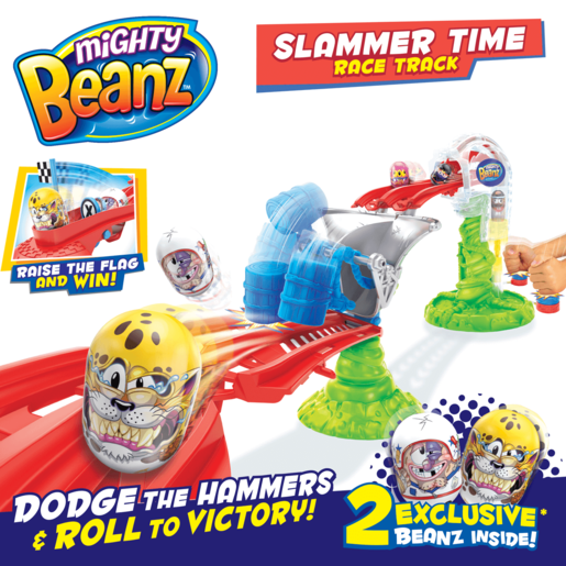 Mighty Beanz Slammer Time Race Track The Entertainer