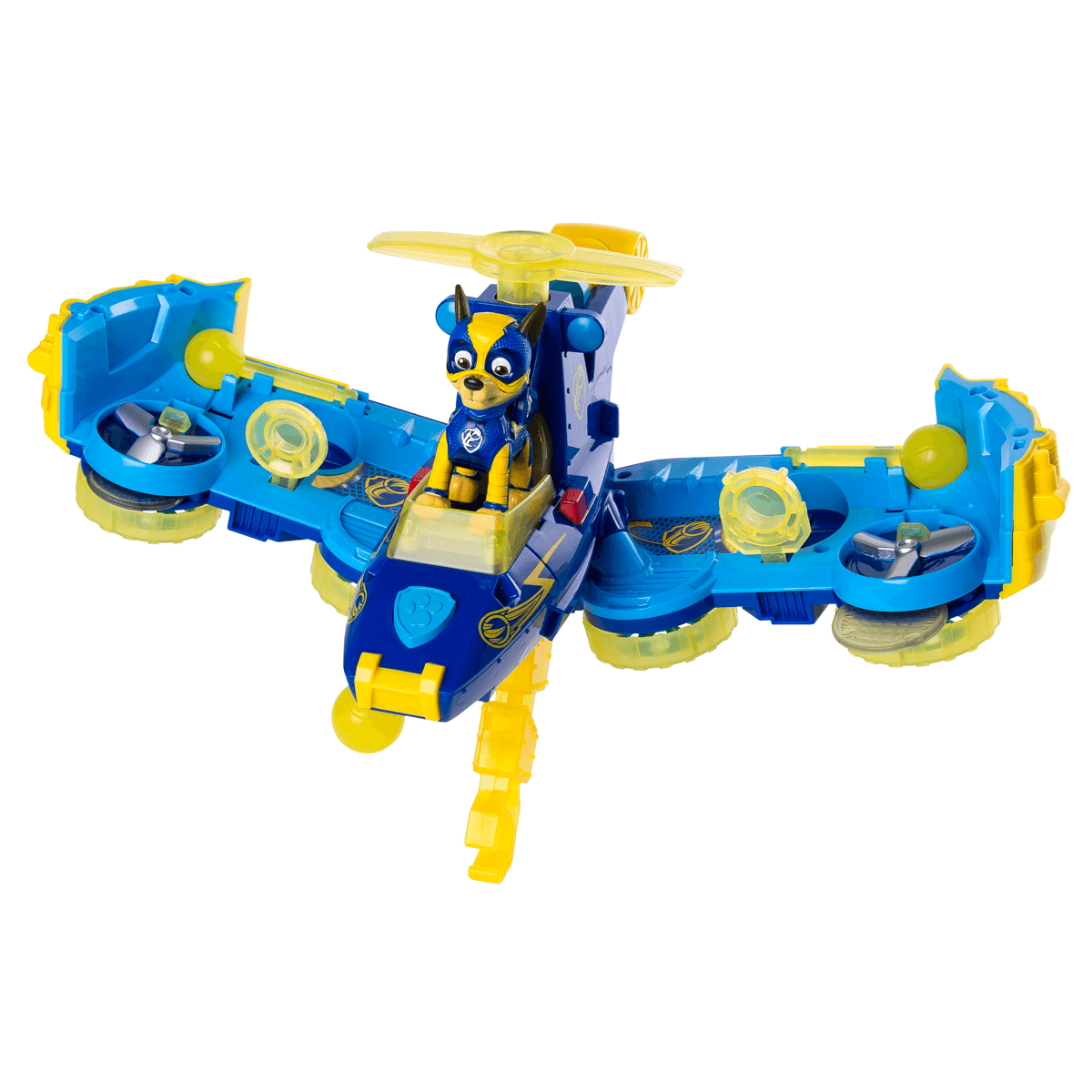 Paw Patrol Mighty Pups and Fly 2-in-1 Transforming Vehicle - Chase | The Entertainer