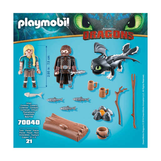 Playmobil DreamWorks Dragons Hiccup and Astrid 70040 The