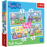 Trefl 4 in 1 Puzzle Peppa Pig - Holiday Recollection