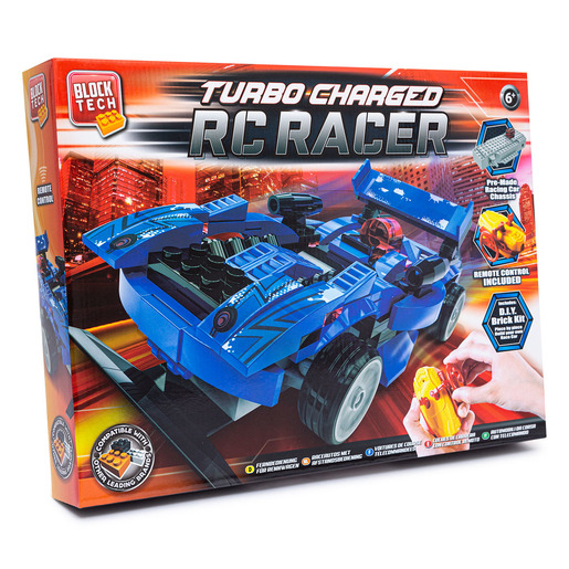 Block Tech Turbo Charged RC Racer Car   Blue