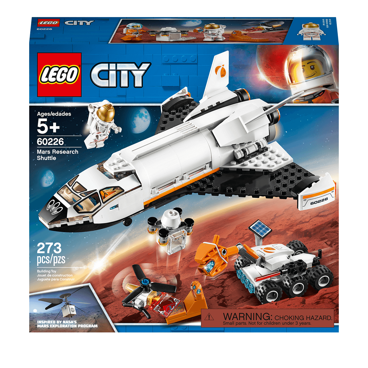 LEGO City Mars Research Shuttle Spaceship Construction - 60226