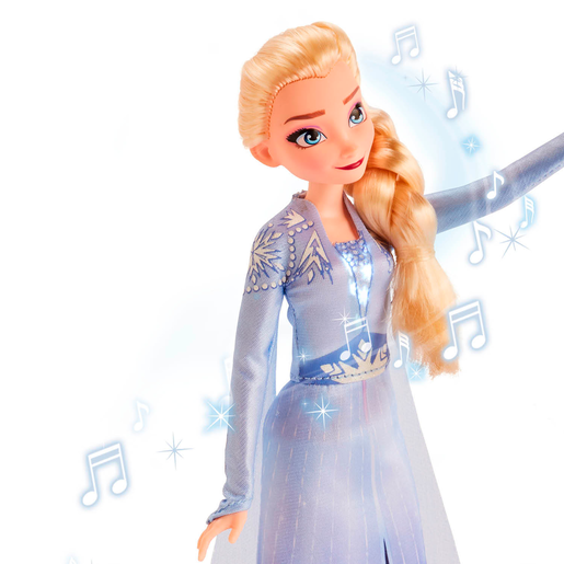 Disney Frozen 2 Singing Doll with Light Up Dress Elsa The Entertainer