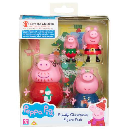 Peppa Pig Family Christmas Figures Set of Four