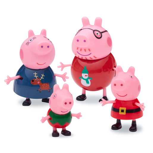 Peppa Pig Family Christmas Figures Set of Four