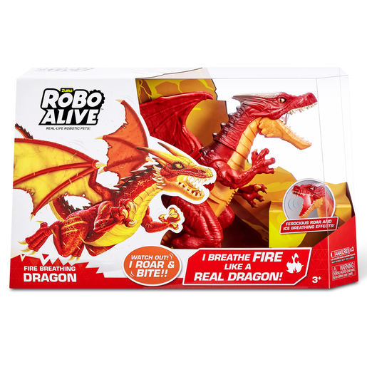 Robo Alive Interactive Fire Breathing Roaring Dragon By ZURU