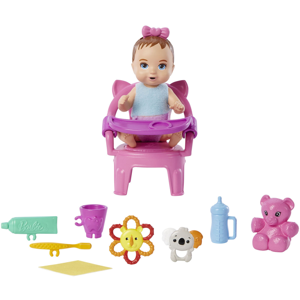 Barbie Toys, Skipper High Chair and Crib Playset with Skipper Doll, Co –  Wonder Street Toys