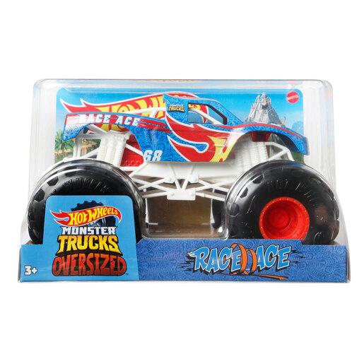 Hot Wheels Monster Trucks Race Ace 1:24 Monster Truck Vehicle