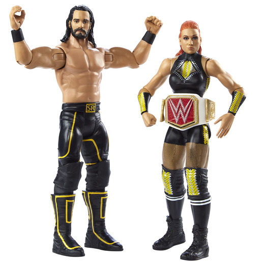 WWE Battle Pack Figures - Seth Rollins & Becky Lynch
