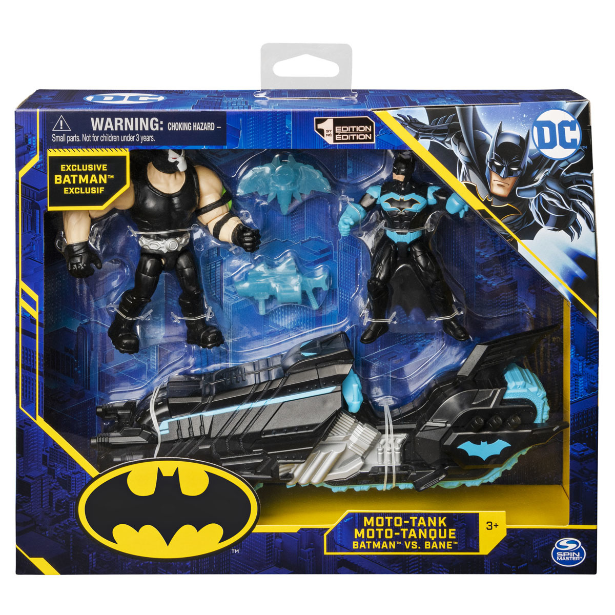 DC Comics Batman - Moto-Tank & 10cm Action Figures Bane Vs Batman | The  Entertainer