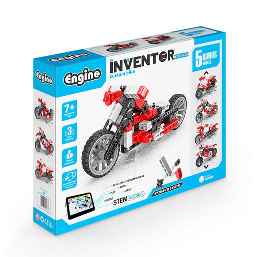 Engino Inventor Mechanics Custom Bike (5 Bonus Models)