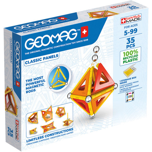 Geomag Eco Classic Panels Magnetic Construction Set - 35 Pieces
