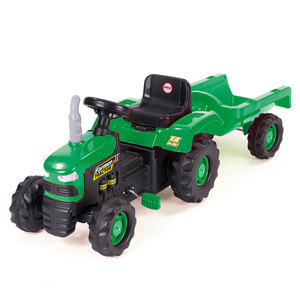 Dolu Pedal Tractor With Detachable Trailer & Horn Feature