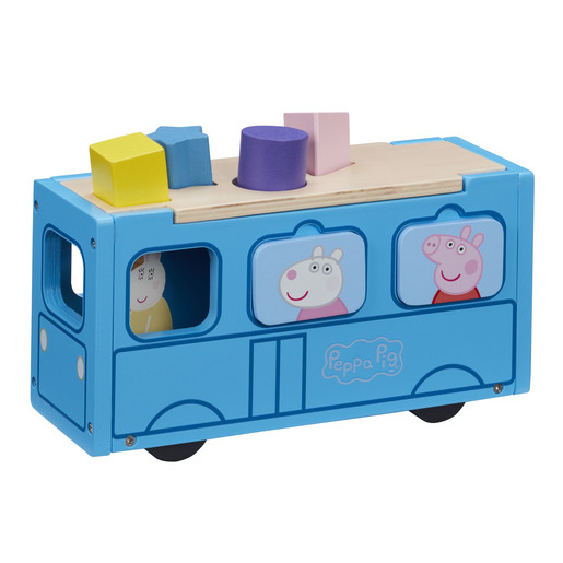 Image of Peppa Pig Wooden School Bus