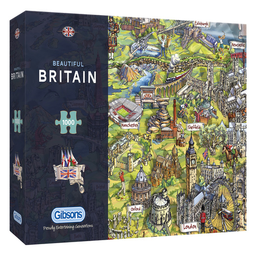 Gibsons Beautiful Britain Puzzles - 1000pcs.
