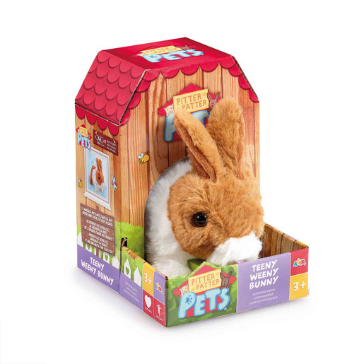 Pitter Patter Pets Teeny Weeny Bunny - Brown Electronic Pet