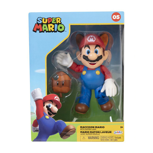 Super Mario - Raccoon Mario With Leaf 10cm Figure