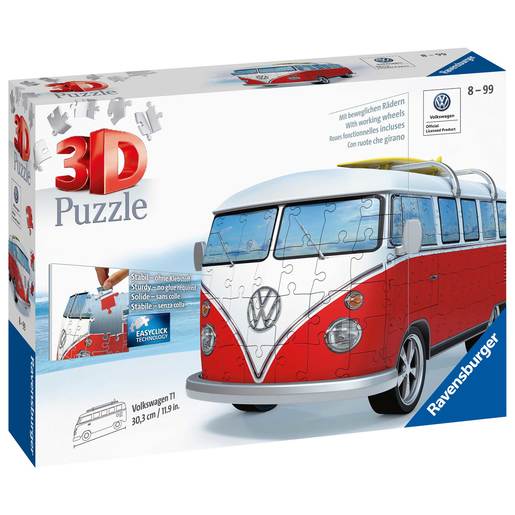 Ravensburger VW T1 Camper Van 3D Jigsaw Puzzle - 162pc