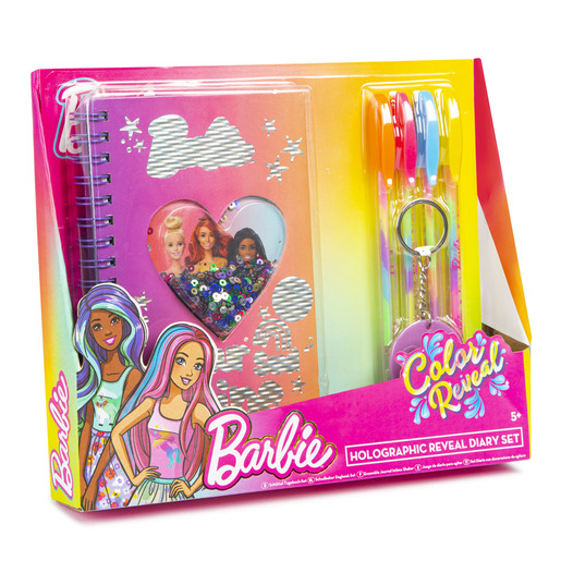 Barbie Colour Reveal Holographic Reveal Diary Set
