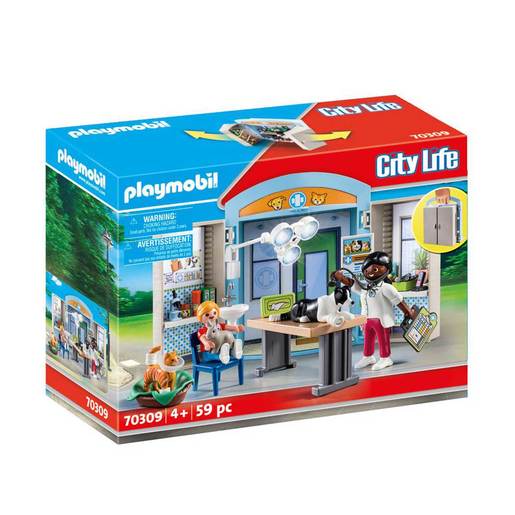Playmobil 70309 City Life Vet Clinic Play Box