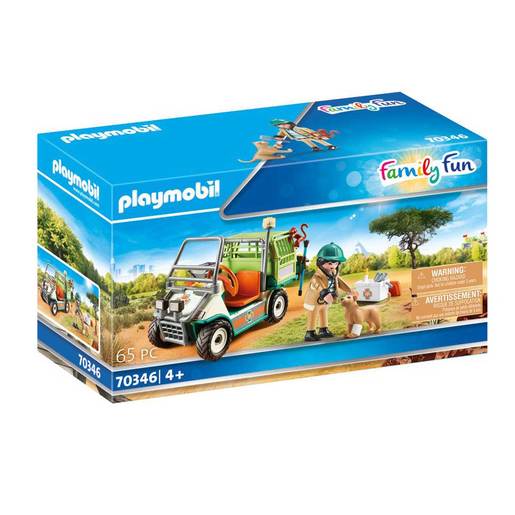 Playmobil 70346 Family Fun Zoo Vet With Medical Cart