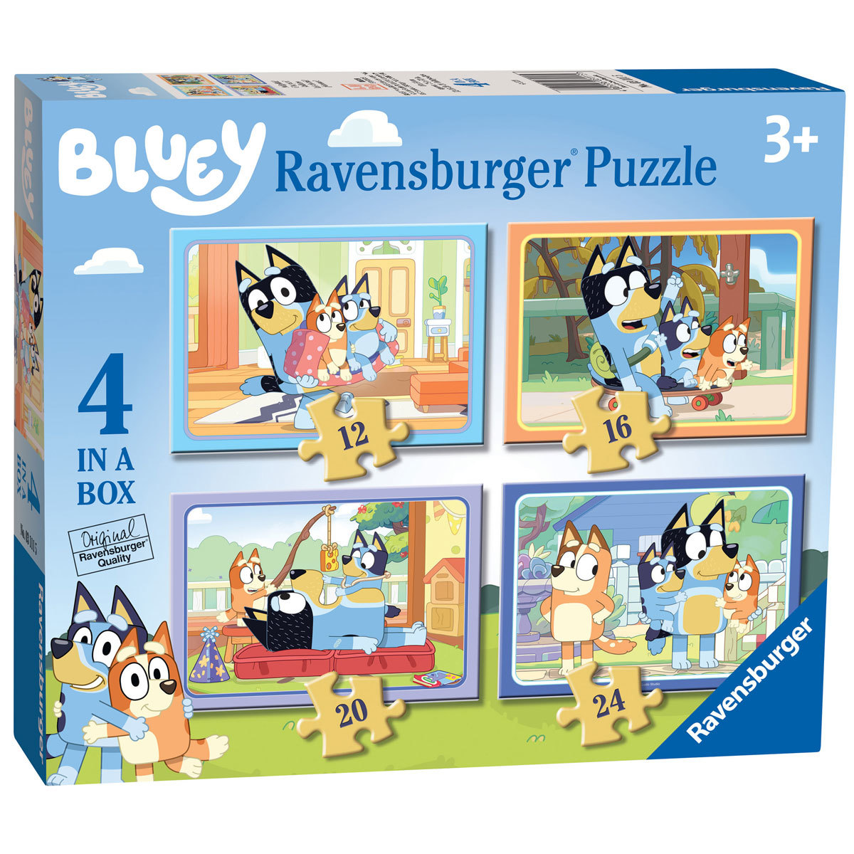 Dat Bijdrage voor het geval dat Ravensburger 4 in A Box Puzzles - Bluey | The Entertainer