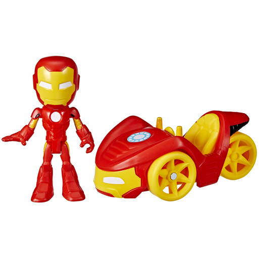 Marvel Spidey and his Amazing Friends Vehicle and Figure - Iron Man