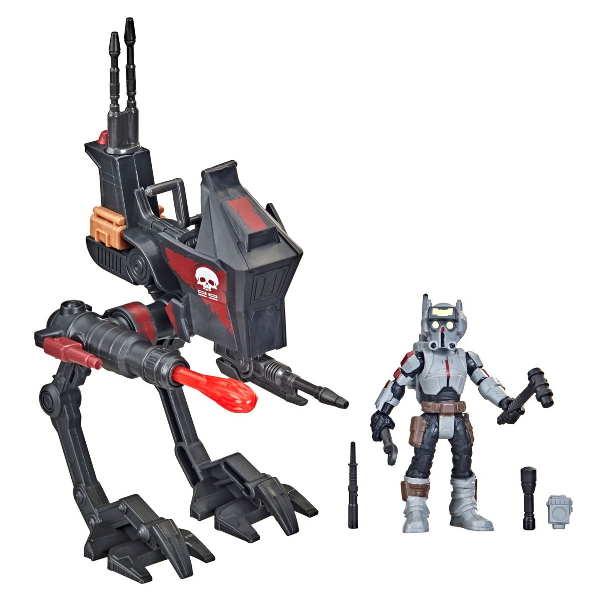 Star Wars Mission Fleet AT-RT and 6cm Tech (Bad Batch) Figure