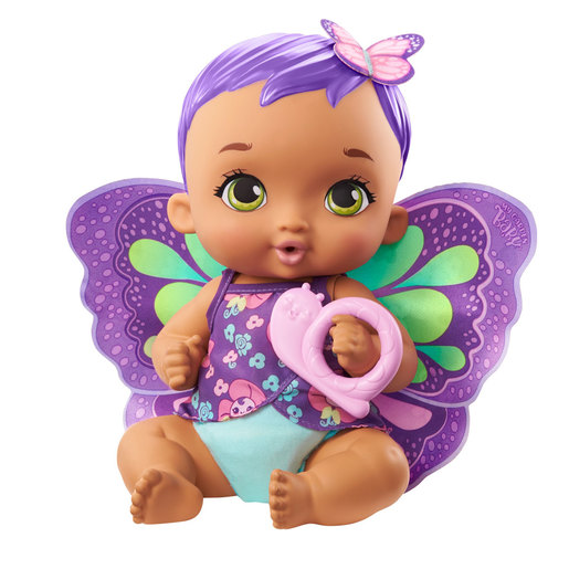 My Garden Baby: Feed & Change Baby Butterfly Doll - Purple