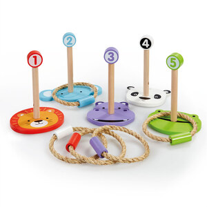 Early Learning Centre Wooden Ring Throw Set