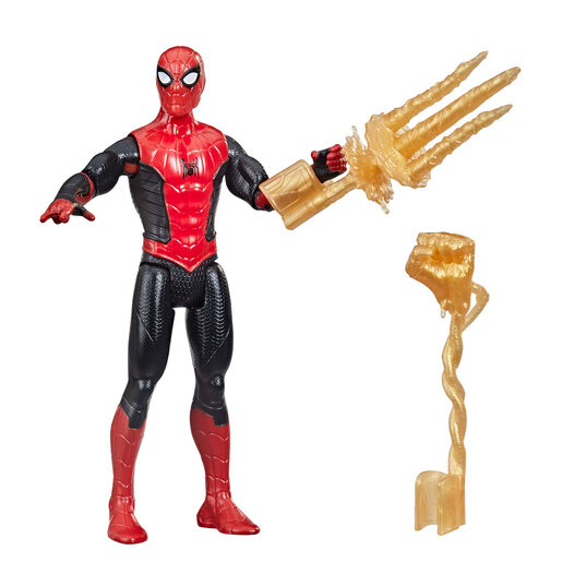 Spider-Man Mystery Web Gear Upgraded Black and Red Suit 15cm Action Figure