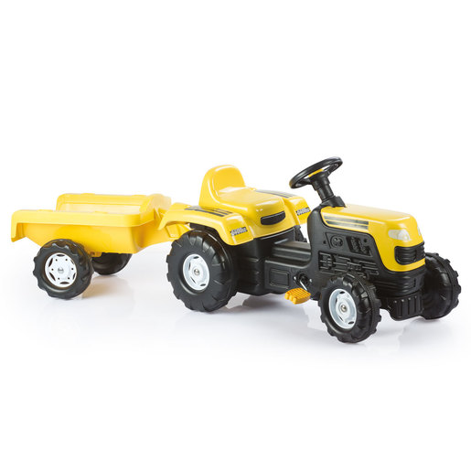 Dolu Ranchero Tractor & Trailer Ride on - Yellow