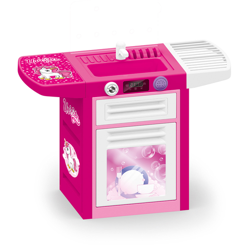 Dolu Unicorn Pink Kitchen Dishwasher Playset and Accessories