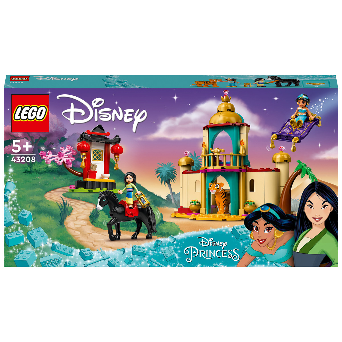 Princess Jasmine and Mulan's Adventure Set 43208 | The Entertainer