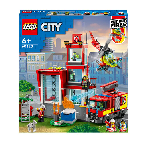 Image of "LEGO City Fire Station, Garage & Truck Toy 60320"