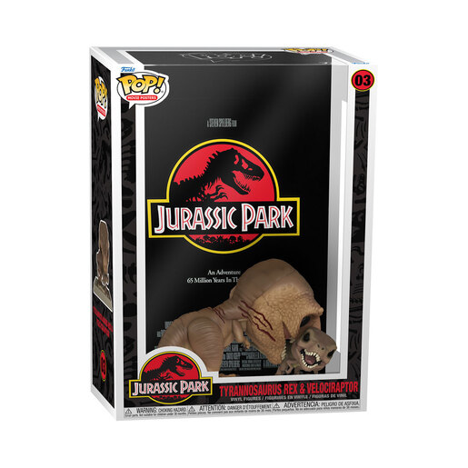 Funko Pop! Movie Poster Jurassic Park - Tyrannosaurus Rex & Velociraptor Vinyl Figures