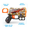 X-Shot Skins: Menace Blaster 4 Pack with 24 Darts - Exclusive (Styles Vary) by ZURU