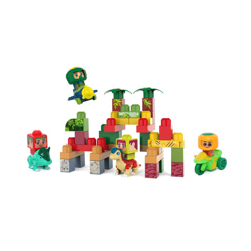 Build Me Up Maxi Dino Park and Friends Building Bricks Playset - 37 Pieces (Styles vary)