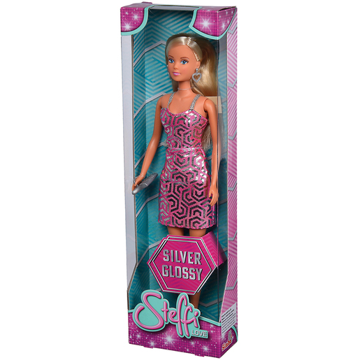 Steffi Love Silver Glossy Doll with Hexagonal Dress