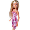 Steffi Love Silver Glossy Doll with Striped Dress