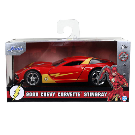 Hollywood Rides 1:32 Diecast - The Flash 2009 Chevy Corvette Stingray Car