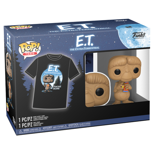 Image of Funko Pop! & Tee E.T. The Extra Terrestrial - E.T with Candy Vinyl Figure (Large)